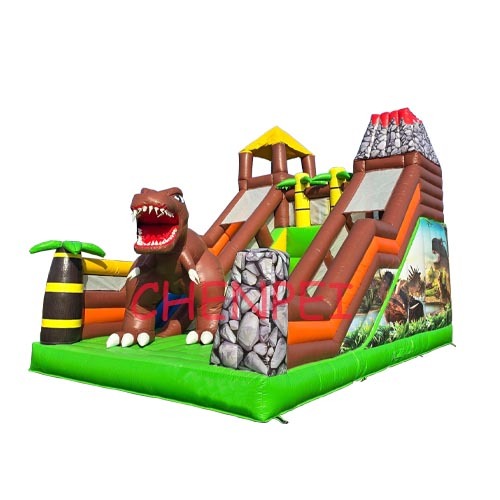 Big dinosaur inflatable slide for sale