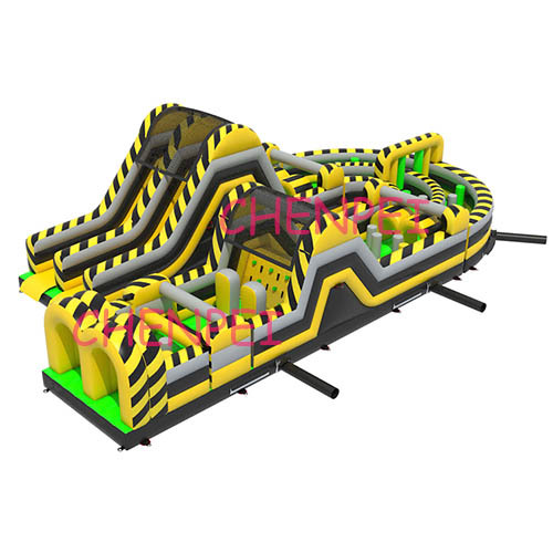 U type Large inflatable obstacle course for sale