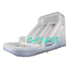White inflatable water slide for sale
