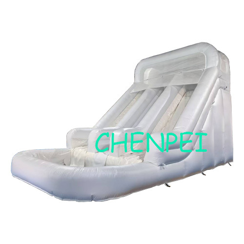 White inflatable water slide for sale