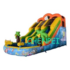 Sea world inflatable water slide for sale