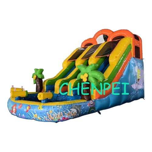 Sea world inflatable water slide for sale