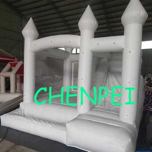 commercial white bouncy castle for sale