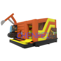 Excavator inflatable jumping castle for sale