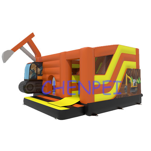 Excavator inflatable jumping castle for sale