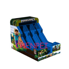 New Minecraft inflatable slide for sale dual lanes inflatable slide for sale