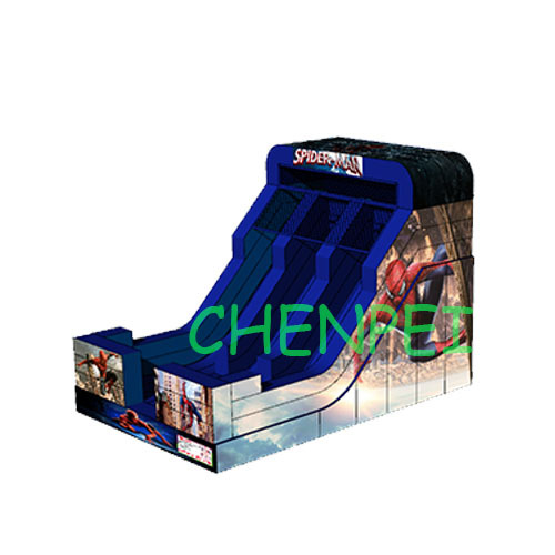 inflatable slide supplier new Spiderman inflatable slide for sale dual lanes