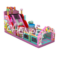 Large Candy inflatable slide bouncy castle for sale china inflatables factory