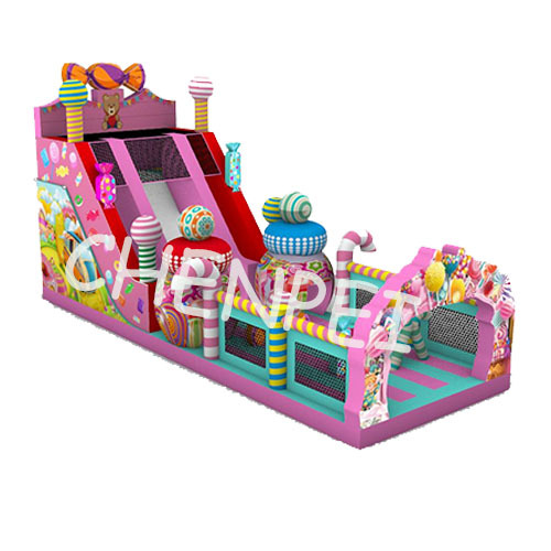 Large Candy inflatable slide bouncy castle for sale china inflatables factory
