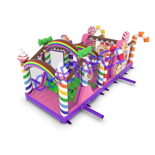 ice cream inflatable obstacle course for sale