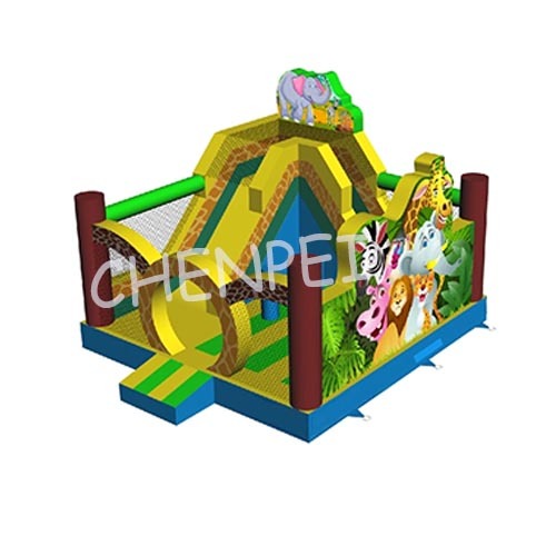 china inflatable Safari bouncy castle for sale