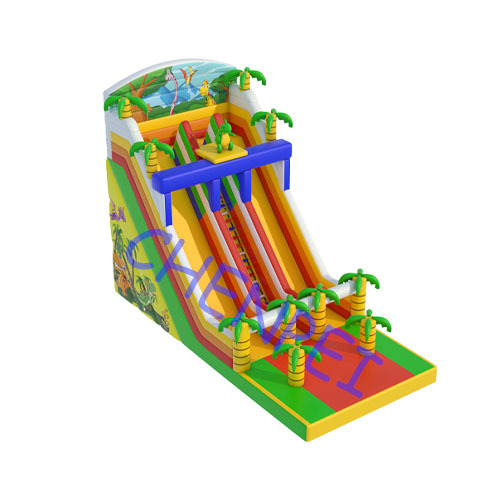 Large Jungle inflatable slide for sale china inflatables factory