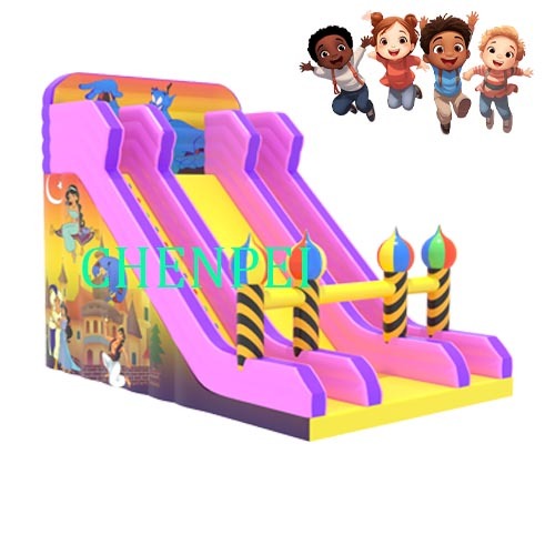 Large pink inflatable slide for sale china inflatables factory