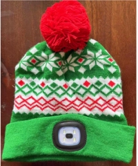 Santa Beanie hats with LED