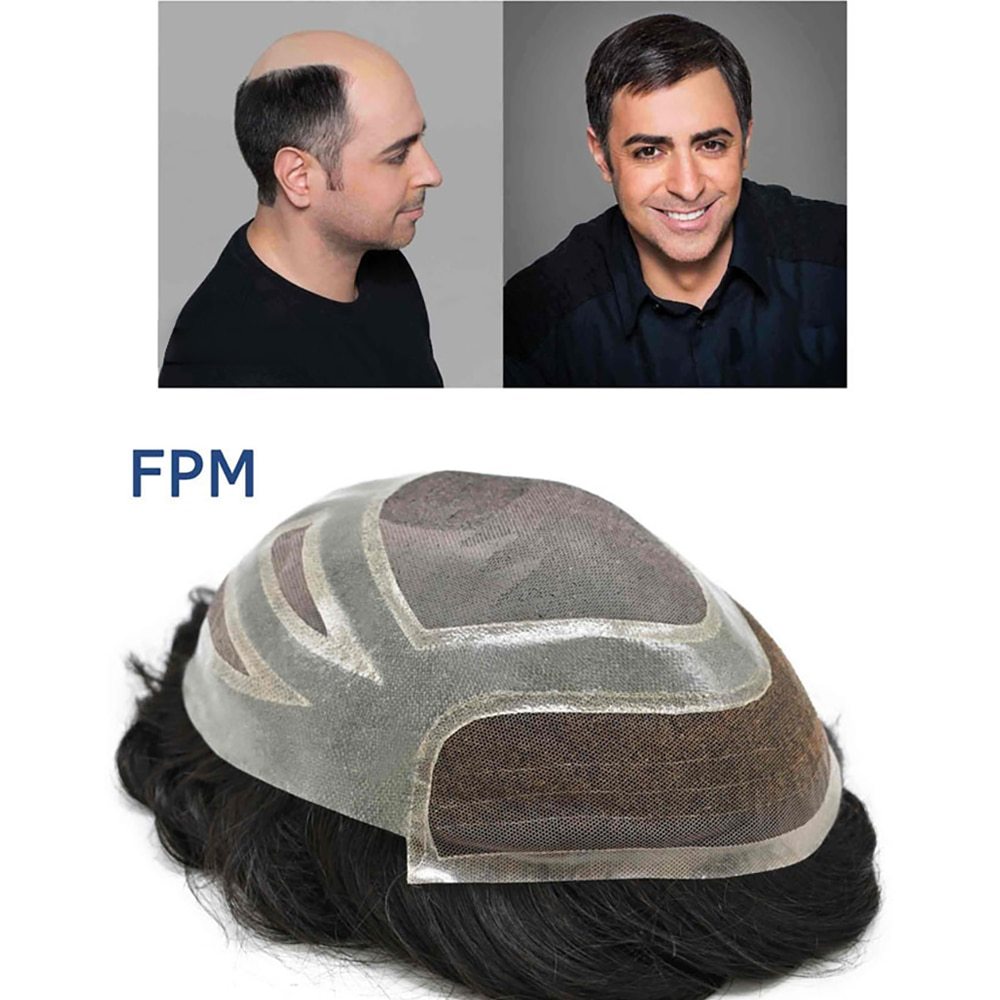 FPM: Singa Hair Cut-away Mono Mens Hair Toupee System, Best Swiss Lace Front Short Hair Replacement System For Men,Real Natural human Hair Pieces