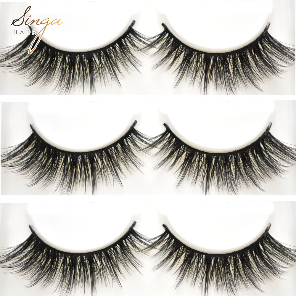 5 Pairs Eyelash-Extensions 3D Mink Eyelashes Faux Make Up Lashes Thick Fluffy Natural Eyelash Full Volum Silk Eyelashes