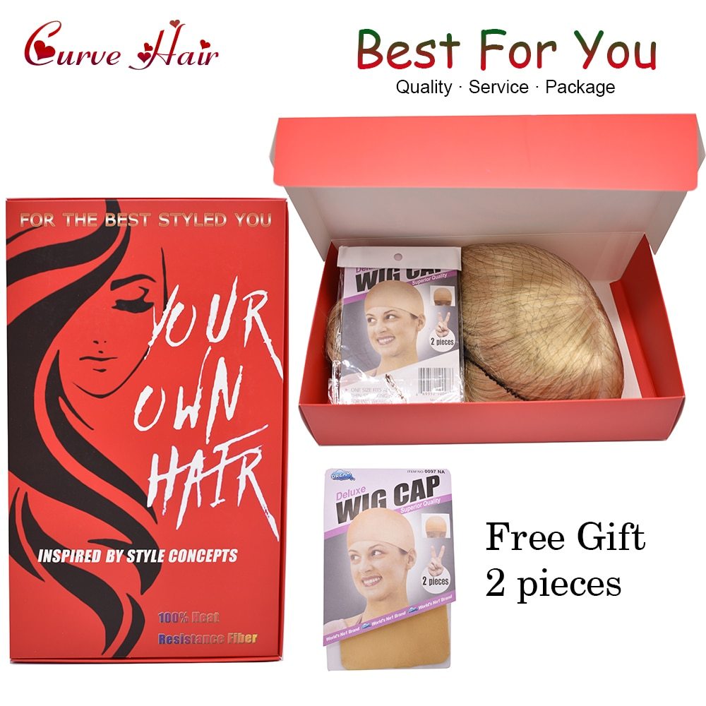 Synthetic Hair Wig Lady Short Wigs Brown Blonde Wig With Side Bangs Low Temperature Fiber Hand Tied Monofilament  Women Wigs