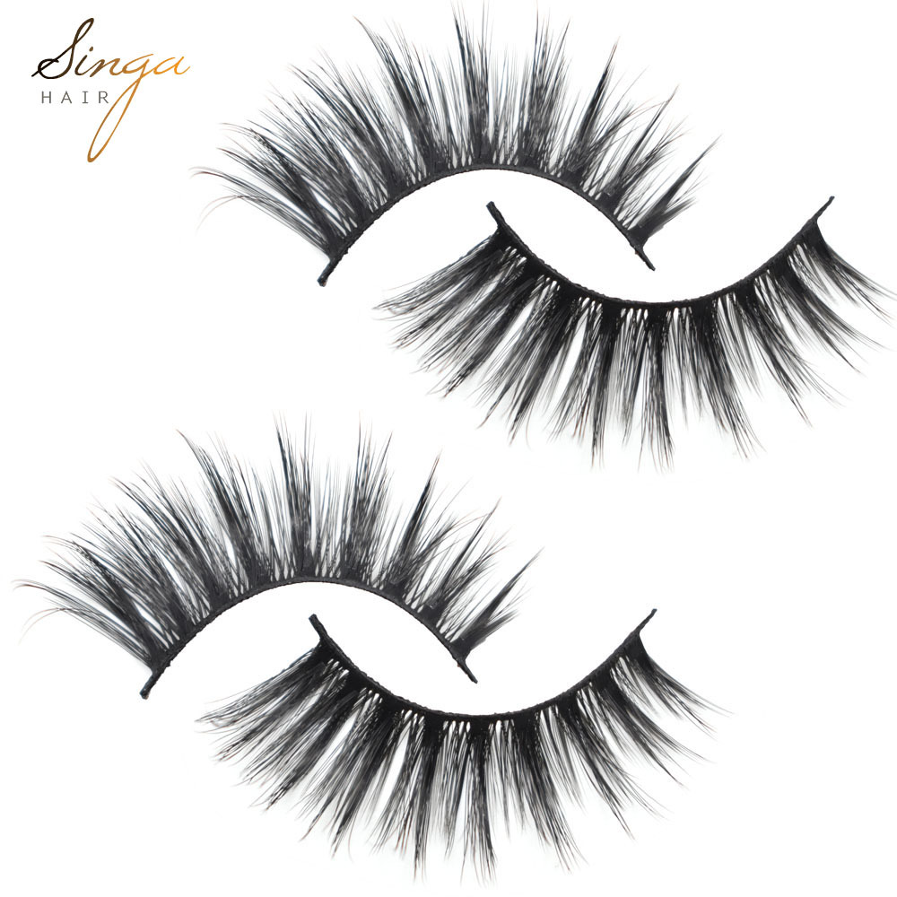 5 Pairs Eyelash-Extensions 3D Mink Eyelashes Faux Makeup Lashes Thick Fluffy Natural Eyelash Full Volum Silk C Curl Eyelashes