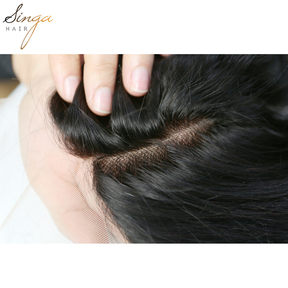 Natural Color Pre Plucked Lace Frontal Closure 9A Brazilian Virgin Human Hair Body Wave Lace Closure