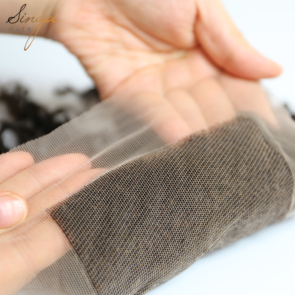 Natural Color Pre Plucked Lace Frontal Closure Wet and Wavy 9A Brazilian Virgin Human Hair