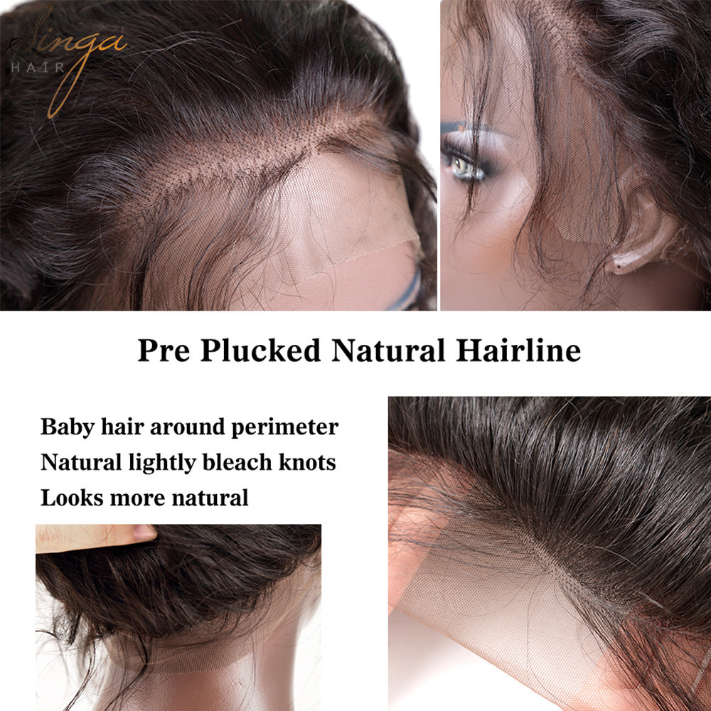 US Pre Plucked Curly Lace Front Wigs Brazilian Hair Full Lace Wig With Baby Hair