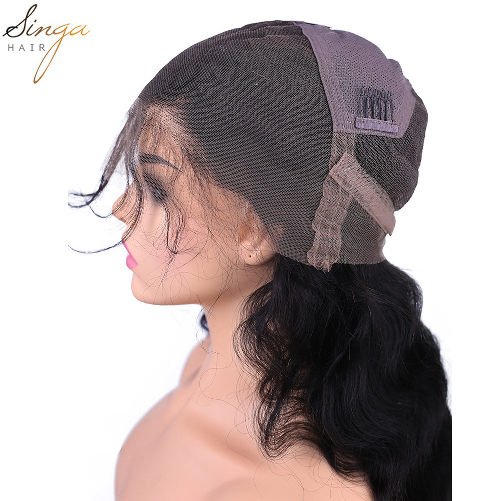 US Pre Plucked Curly Lace Front Wigs Brazilian Hair Full Lace Wig With Baby Hair