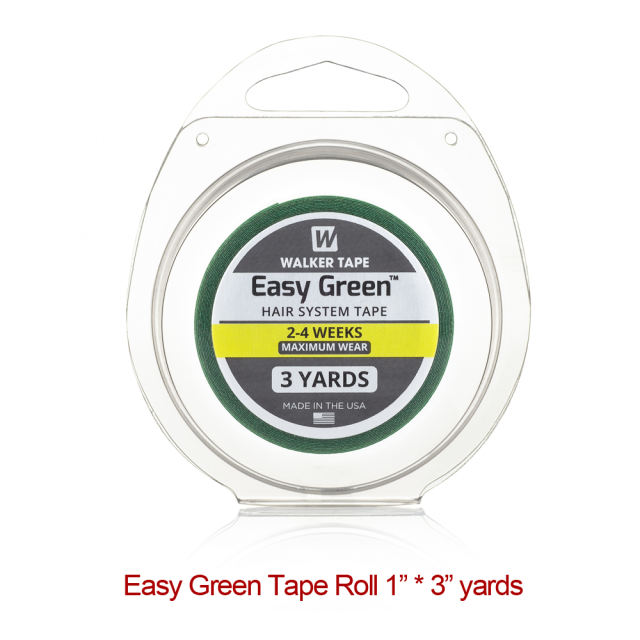 1" x 3 yards WALKER TAPE EASY GREEN DOUBLE SIDED LACE WIGS HAIR SYSTEM