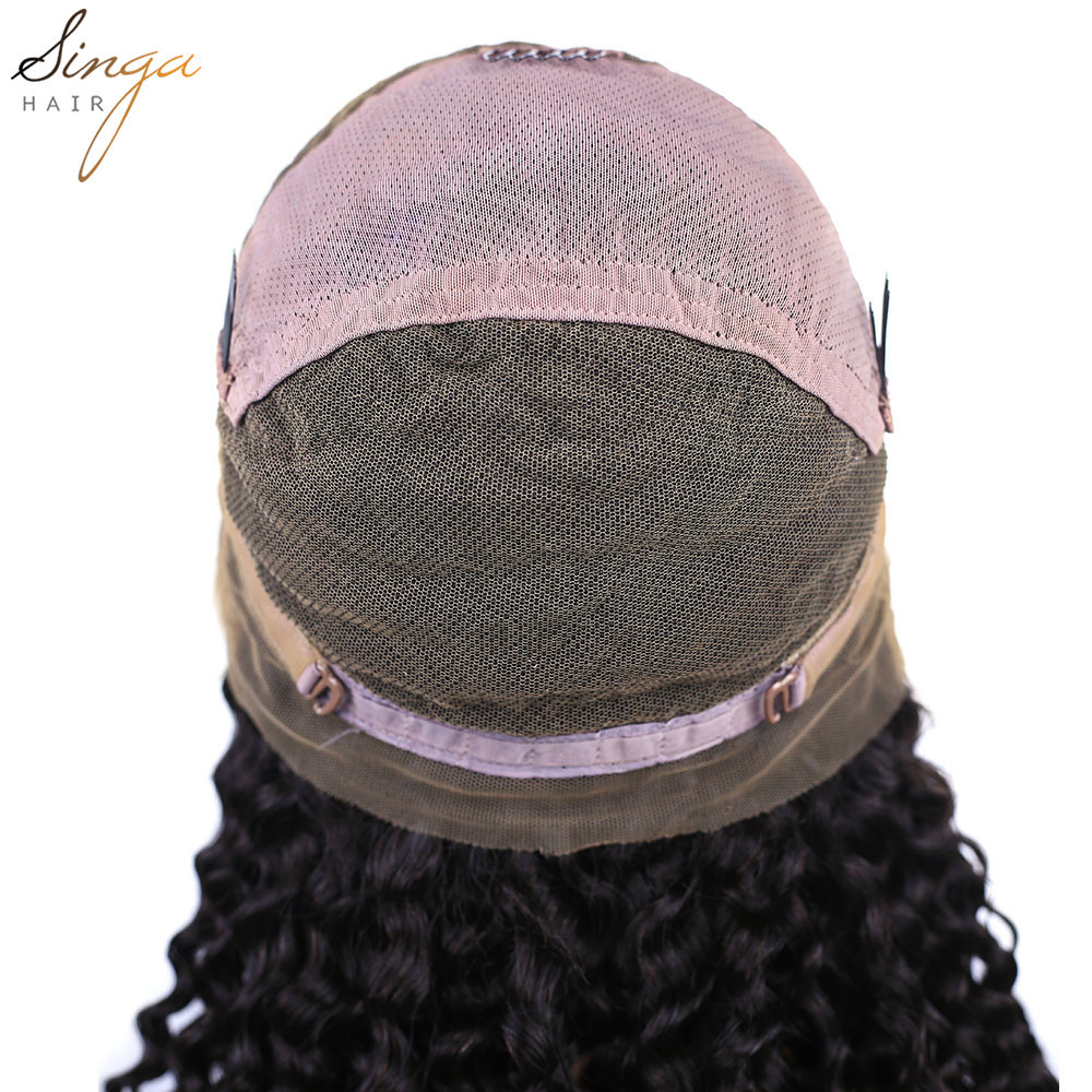 US Pre Plucked Curly Lace Front Wigs Brazilian Hair Full Lace Wig With Baby Hair