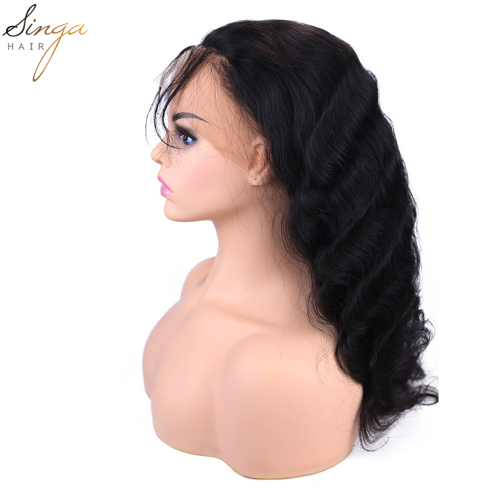 US Pre Plucked Curly Lace Front Wigs Brazilian Hair Full Lace Wig With Baby Hair