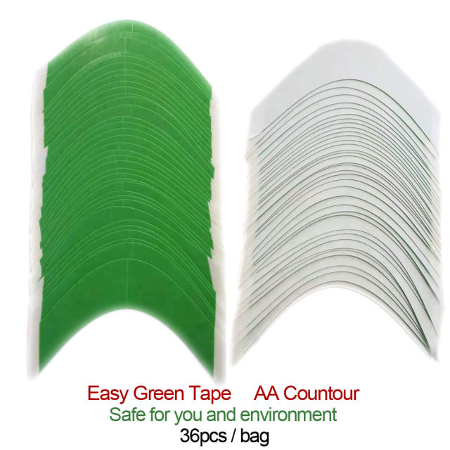 Easy Green Double Sided A Countour Walker Tapes for Lace Hair Toupee Wigs