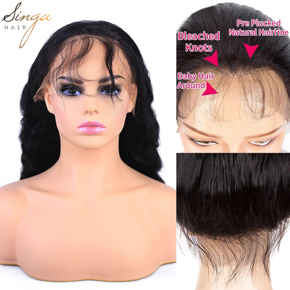 US Pre Plucked Curly Lace Front Wigs Brazilian Hair Full Lace Wig With Baby Hair