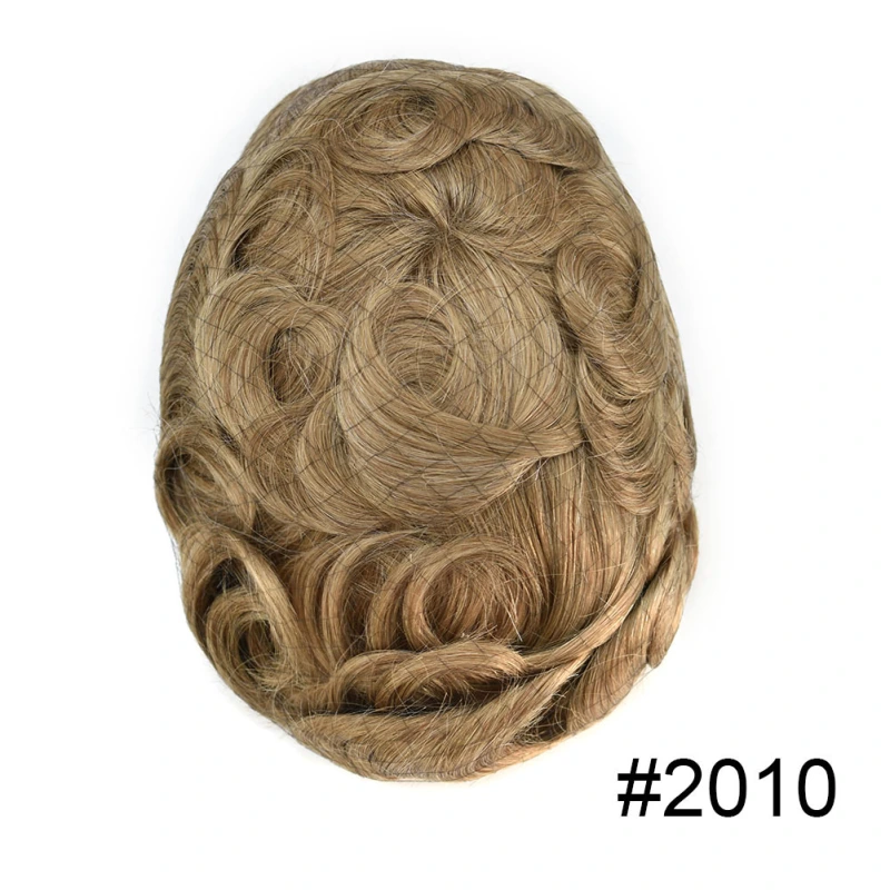 Super Thin Skin Men's Toupee UTS: 0.03-0.04mm Ultra-Thin PU Hairpiece | V-Looped Technique | Medium-Low Density | Natural & Breathable | Customizable Styles | Ideal for Thinning Hair & Style Upgrade
