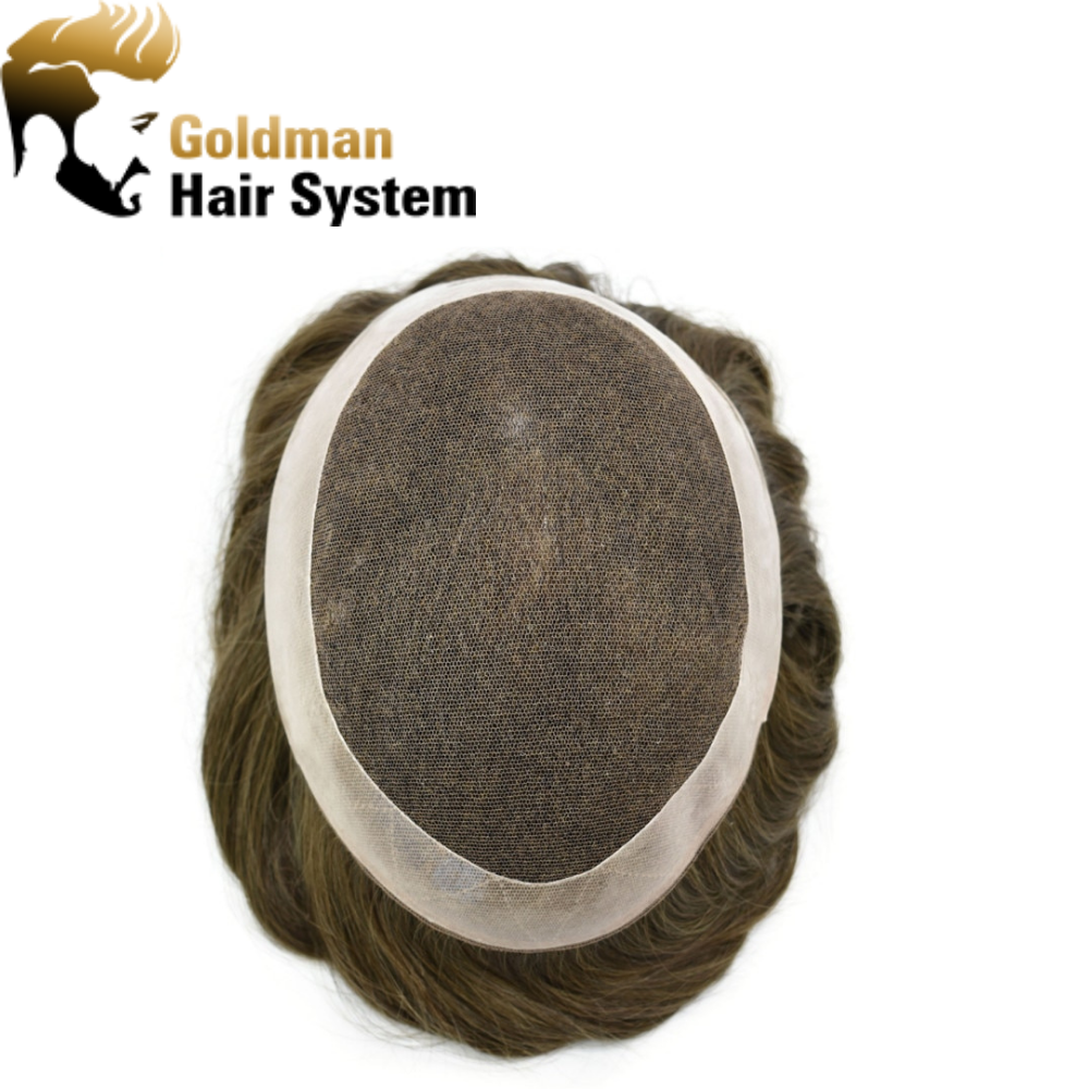 Full Swiss Lace:  Mens Toupee Easy Wear Light to Med Density Hair System Replacement Durable And Comfortable  More Colors Men Wig