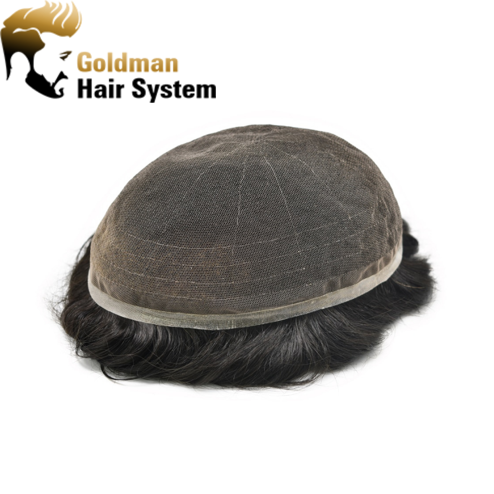 Full Swiss Lace:  Mens Toupee Easy Wear Light to Med Density Hair System Replacement Durable And Comfortable  More Colors Men Wig