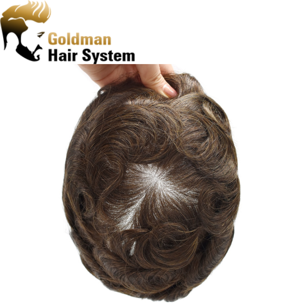 Full Swiss Lace:  Mens Toupee Easy Wear Light to Med Density Hair System Replacement Durable And Comfortable  More Colors Men Wig