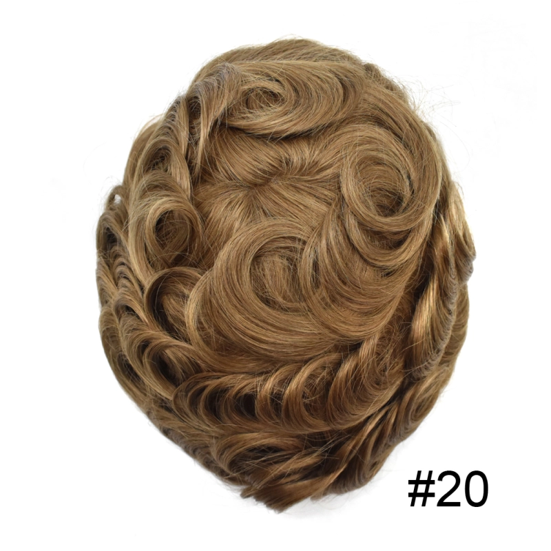 Thin Poly Replacement Papy: 0.10-0.12mm PU Men's Hairpiece | Hand-Tied | Natural Look | High-Density Hair | Customizable Styles
