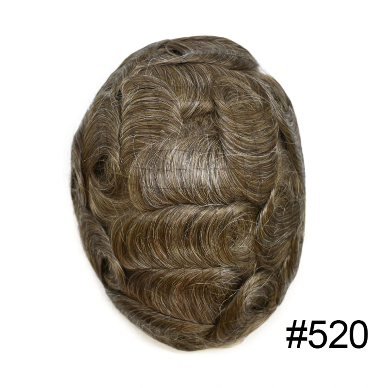 Thin Poly Replacement Papy: 0.10-0.12mm PU Men's Hairpiece | Hand-Tied | Natural Look | High-Density Hair | Customizable Styles