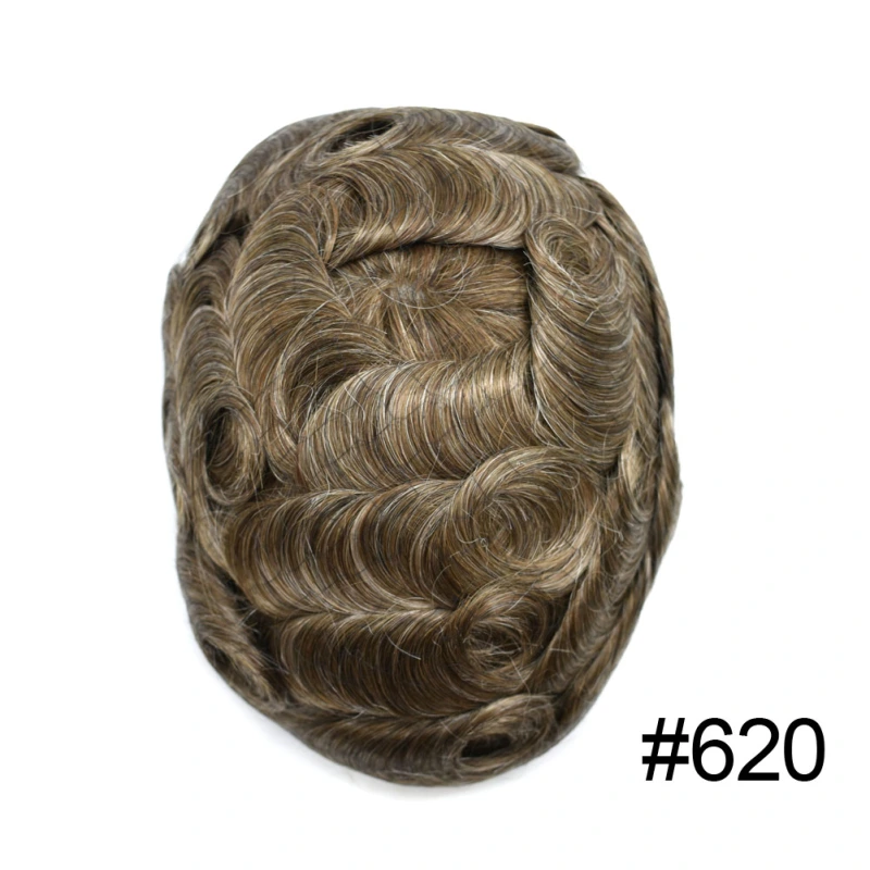 Thin Poly Replacement Papy: 0.10-0.12mm PU Men's Hairpiece | Hand-Tied | Natural Look | High-Density Hair | Customizable Styles