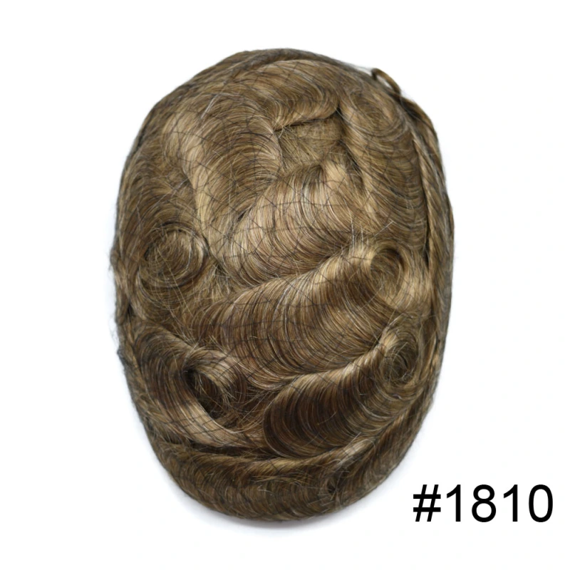 Thin Poly Replacement Papy: 0.10-0.12mm PU Men's Hairpiece | Hand-Tied | Natural Look | High-Density Hair | Customizable Styles