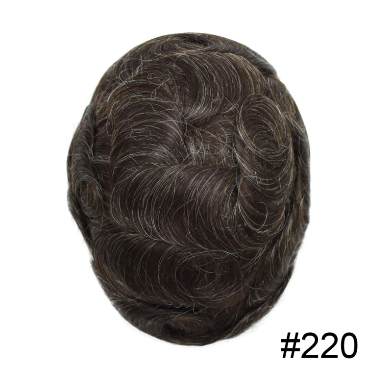 Thin Poly Replacement Papy: 0.10-0.12mm PU Men's Hairpiece | Hand-Tied | Natural Look | High-Density Hair | Customizable Styles