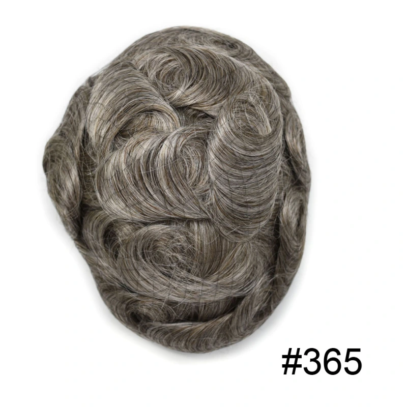 Thin Poly Replacement Papy: 0.10-0.12mm PU Men's Hairpiece | Hand-Tied | Natural Look | High-Density Hair | Customizable Styles