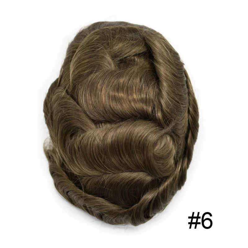 Thin Poly Replacement Papy: 0.10-0.12mm PU Men's Hairpiece | Hand-Tied | Natural Look | High-Density Hair | Customizable Styles