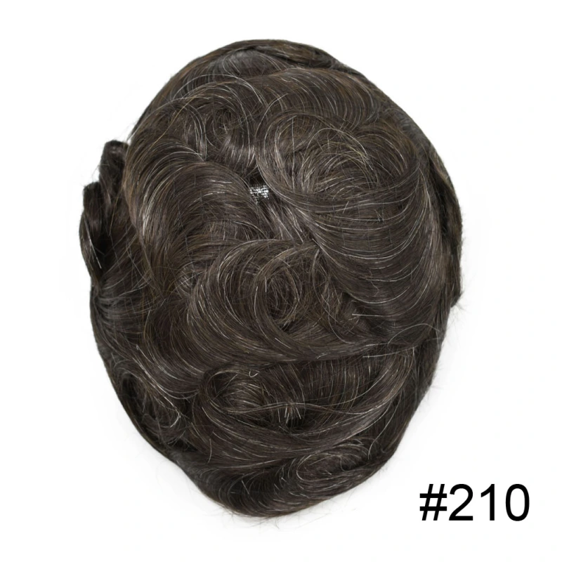 Thin Poly Replacement Papy: 0.10-0.12mm PU Men's Hairpiece | Hand-Tied | Natural Look | High-Density Hair | Customizable Styles