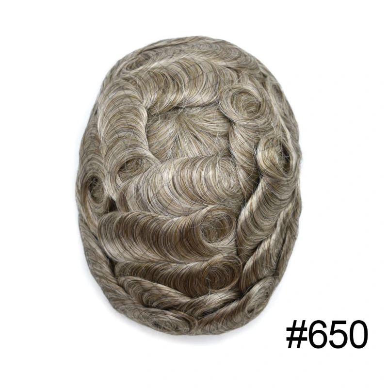 Goldman Hybrid Hair System BX2 - French Lace Center & PU Edge for Strong Hold - Gym/Swimming/Sweat-Resistant
