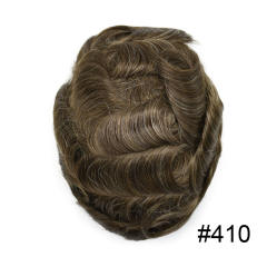 #410 4# MEDIUM BROWN WITH 10% SYNTHETIC GREY