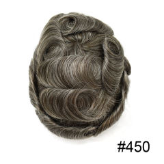 #450 4# MEDIUM BROWN WITH 50% SYNTHETIC GREY