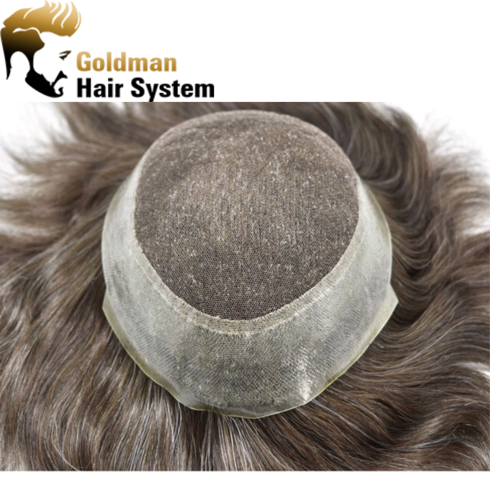 Australia: Singa Hair French Lace Mens Hairpieces Toupee, Easy Tape Attached Thin Skin Around Men Hair Systems, Skin Realistic Human Hair Pieces For Men