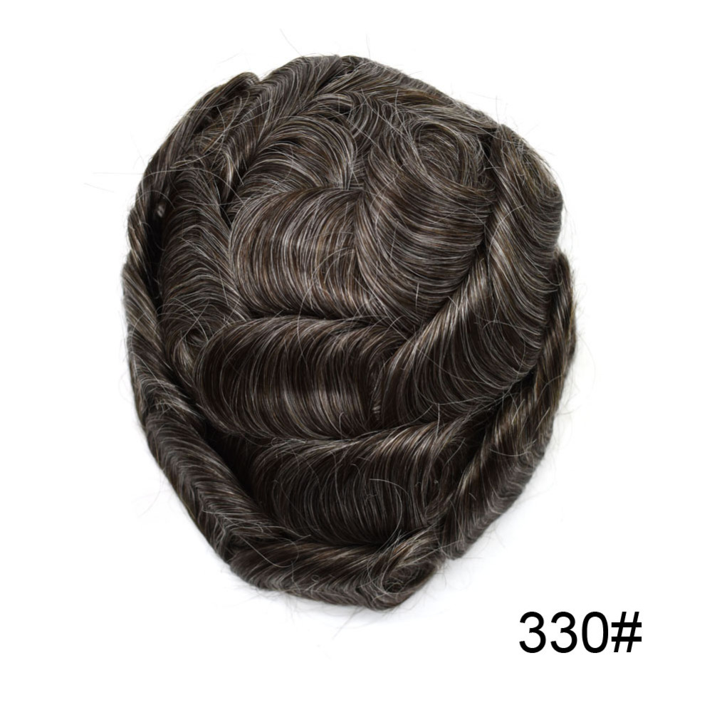 Goldman All-Weather Hybrid Hairpiece - Sweatproof PU Frame + Cooling French Lace - For Gym, Beach & Extreme Activities