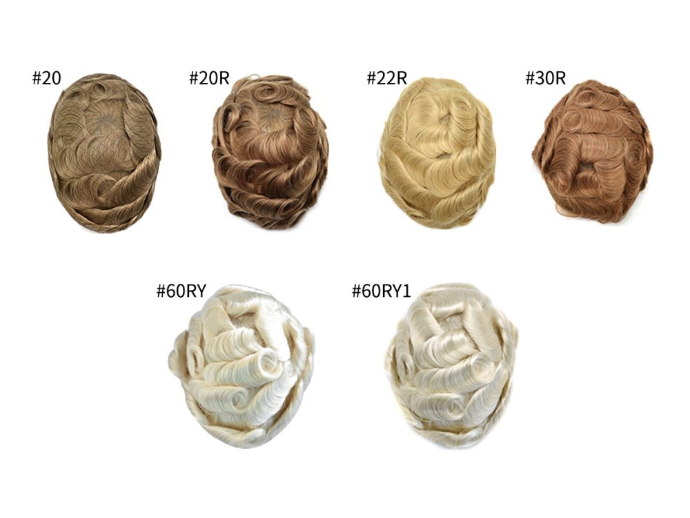 Full Lace Mens Toupee Easy Wear Light To Medium Density Hair System Replacement Durable And Comfortable  More Colors Wigs