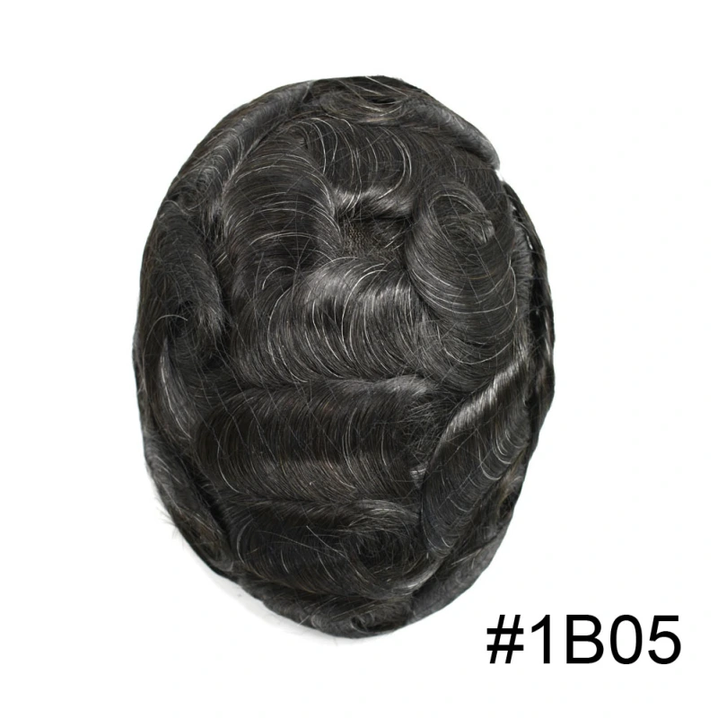 Goldman Hybrid Hair System BX2 - French Lace Center & PU Edge for Strong Hold - Gym/Swimming/Sweat-Resistant